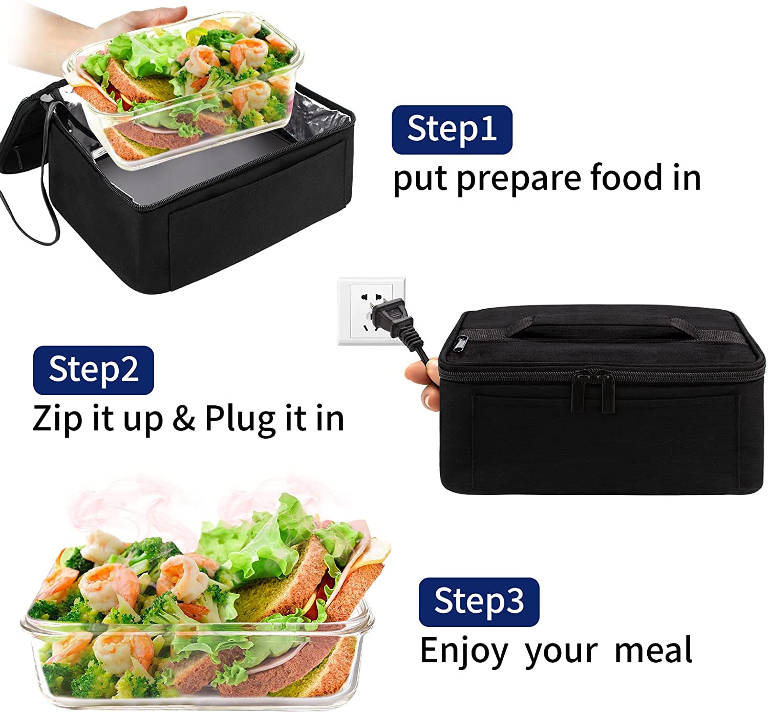 Portable Oven Personal Food Warmer - 110V Portable Microwave Mini Oven ...